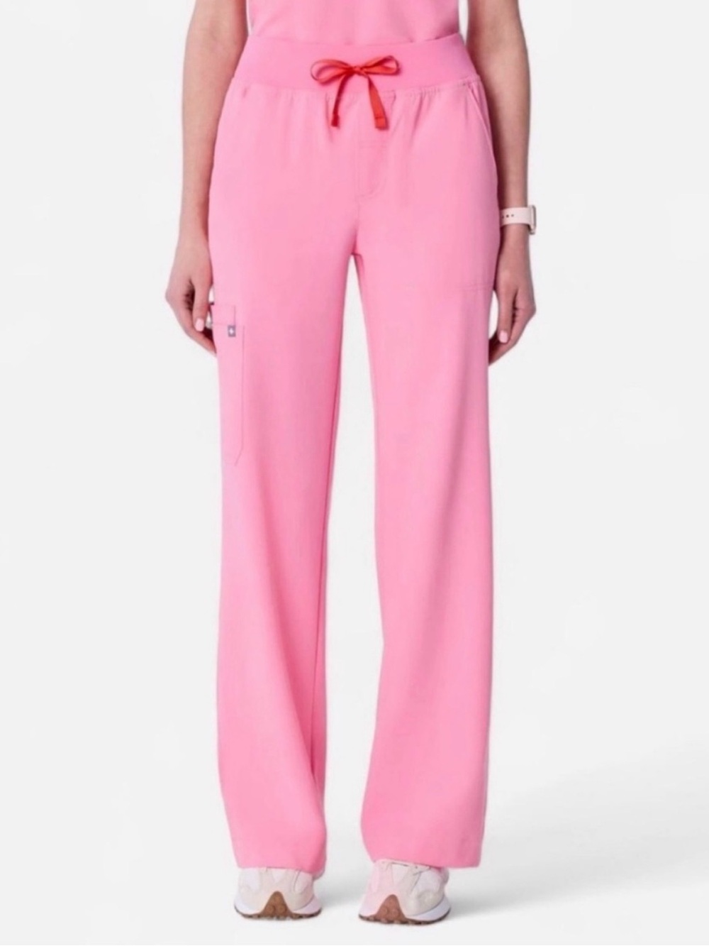 HighWaist Wideleg Isabel Pants - Sunrise Pink